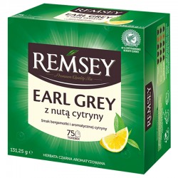 Чай Remsey Earl Grey чорний з ноткою лимона (75 пакетиків)